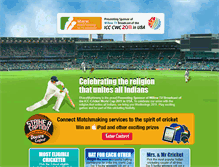 Tablet Screenshot of cricket.bharatmatrimony.com